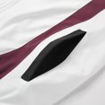thumbnail image 5 of Fengqque Men's Color Block Raglan Sleeve Jacket, Turndown Collar Full Zip Coat with Side Pockets White L, 5 of 8