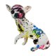 thumbnail image 5 of Figurina de animales Chihuahua Decoración de adornos de cachorro Regalos de escritorio Graffiti Escultura de perros Estatuas para perros para el dormi Estilo B, 5 of 9
