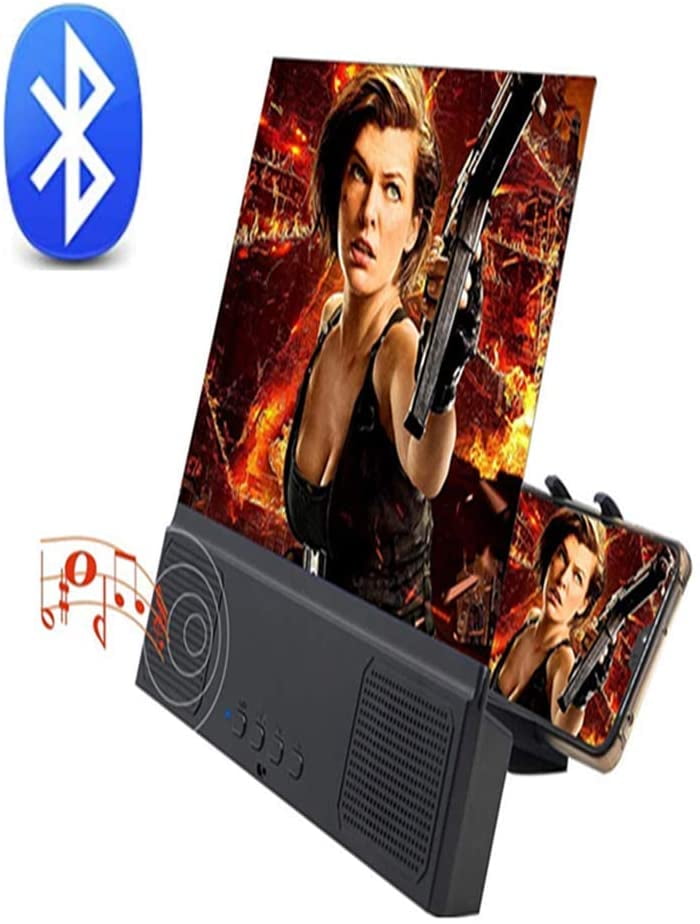 12'' Phone Screen Magnifier with Bluetooth Speaker 2020 New Version
