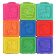 Spark Create Imagine Sensory Stacking Vinyl Blocks 9 Months+, 9 Pieces