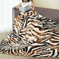 thumbnail image 6 of Sikiie Watercolor Zebra Ultra-Soft Micro flannel Blanket Luxury All Seasons Warm Blanket for Bedding Sofa and Travel (4 sizes)-60"x50", 6 of 7