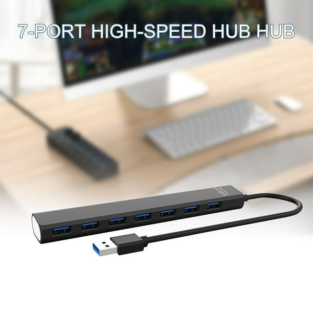 USB 3.0 Hub 5Gbps Plug and Play Splitter USB Power Supply Distributor ...