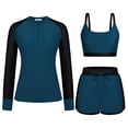 thumbnail image 1 of Traje de baño de 3 piezas Rash Guard Kate Kasin para mujer UPF 50+, 1 of 2