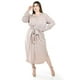 thumbnail image 1 of Vestido camisero con moño Roman Fashion /Tallas Extras, 4341 (Beige) beige 36, 1 of 6