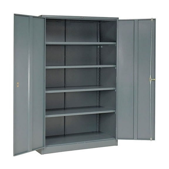 Global Industrial Assembled Storage Cabinet, 48x24x78, Gray