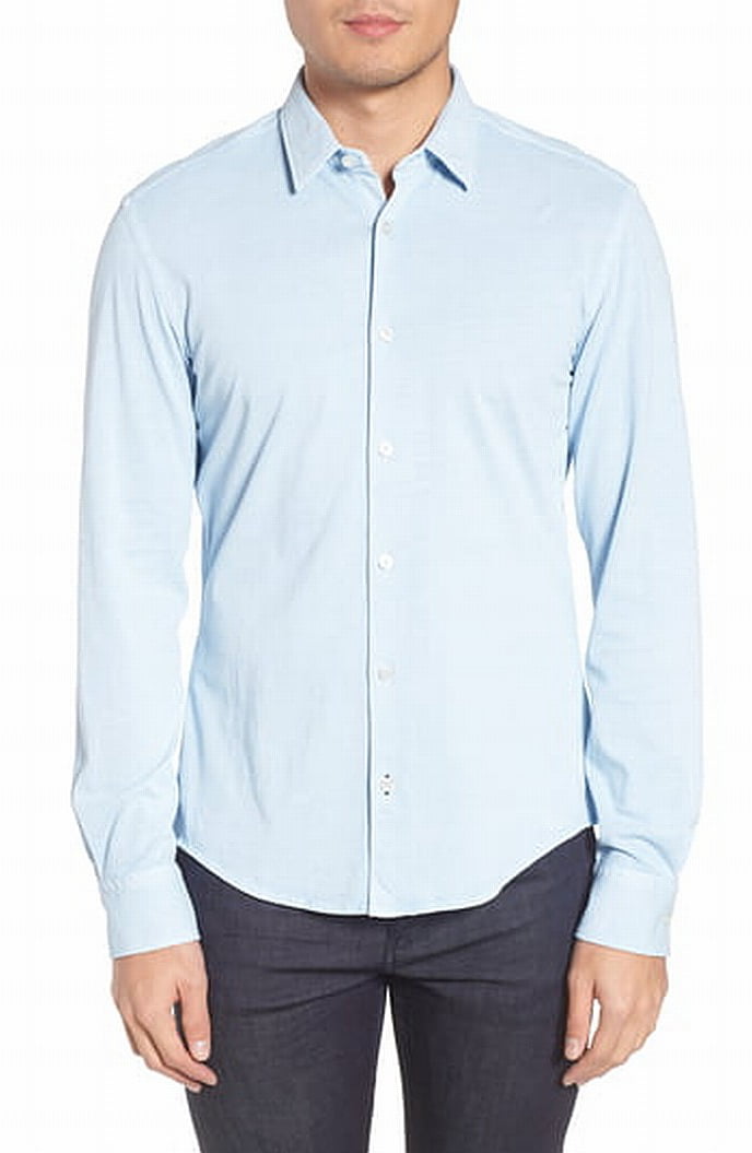 Versace Dress Shirts - Mens' Shirt Light Large Button Up Long Sleeve L ...