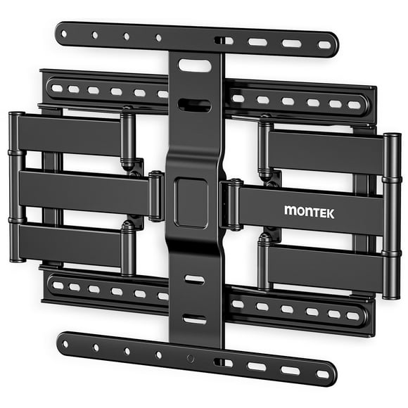 monTEK 1.1" Ultra Slim TV Wall Mount for 37-75 Inch TVs, 132lbs Heavy Duty, 4X Weight Tested, Full Motion Articulating Bracket, Max VESA 400x400mm, Fits 16/18" Studs C95