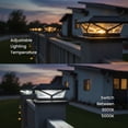 thumbnail image 6 of Home Zone Security 4-Pack Crown Style Solar Powered Post Cap Light, Dusk to Dawn, Adjustable Color Temperature, 6 of 8