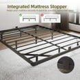 thumbnail image 6 of Bexfil Full Size LED Floating Bed Frame with Remote Control and Charging Station, No Box Spring Needed, Easy to Assemble, 6 of 7
