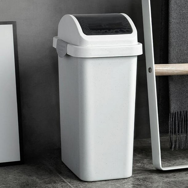 Cubo de basura con tapa Cubo de basura multifuncional Contenedor de basura duradero resistente al desgaste para mesa de café Coches Dormitorio de L Soledad Cesto de basura