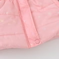 thumbnail image 4 of SonxaHe Big Girls Winter Coat Fur Trim Hooded Thicken Windproof Zipper Jackets Kids Warm Soft Outwear Puffer Coast Pink,Sized 8-9, 4 of 7