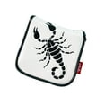 thumbnail image 1 of Universal Golf Mallet Putter Cover Square Headcover Cover Protective Guard Magnetic Closure Guard Scorpion White, 1 of 9