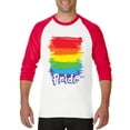 thumbnail image 1 of Artix - Mens Raglan Sleeve Baseball T-Shirts, up to Size 3XL - Rainbow Pride, 1 of 4