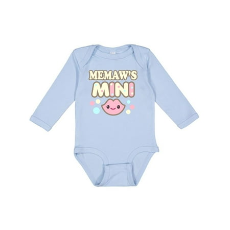 

Inktastic Memaw Baby Girl Clothes Gift Baby Girl Long Sleeve Bodysuit