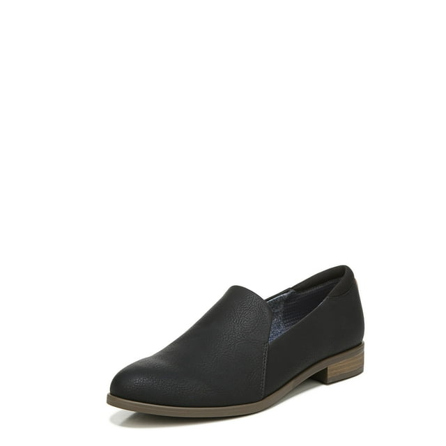 Mocasín Dr. Scholl's Rate para mujer, negro sintético, talla 9.5 US