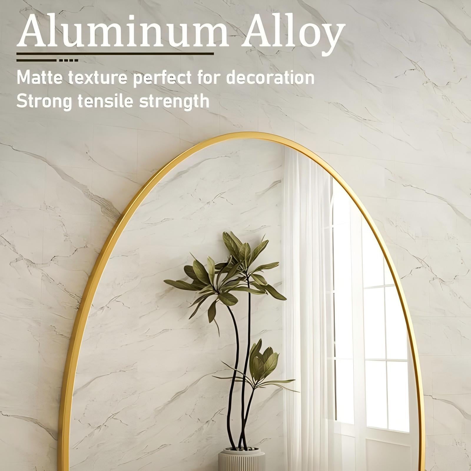 Mirstory Oval Bathroom Mirror 24"x36" Bathroom Vanity Mirror, Gold
