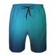 thumbnail image 3 of Balery Blue to turquoise Traje de Baño Estilo Hawaiano para Hombre, Shorts de Secado Rápido con Bolsillos-XX-Large, 3 of 6