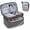 Gray, variant on TGCUR Medical Bag, Medicine Organizer, First Aid Box, Pill Organizer for Emergency, Home, Travel