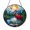 Acrylic 3.5 Inch, variant on Stained Glass Red Heron Lake Forest Suncatcher, Round Window Hanging Ornament, Colorful Nature Home Decor, Unique Gift