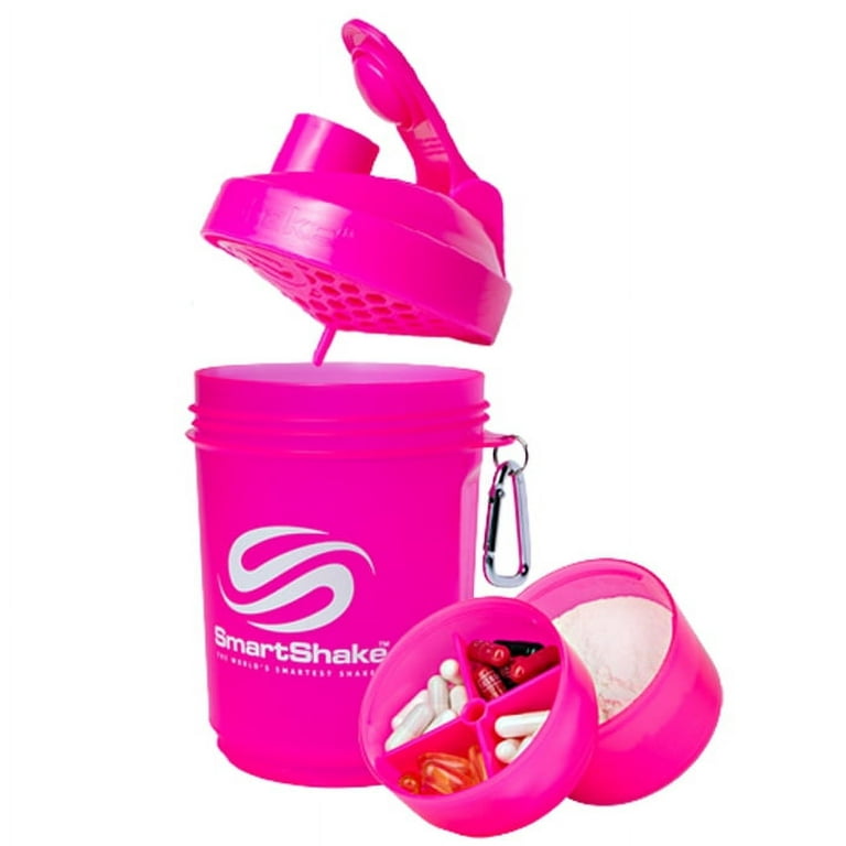  SmartShake Original Bottle, 20 oz Shaker Cup, Neon