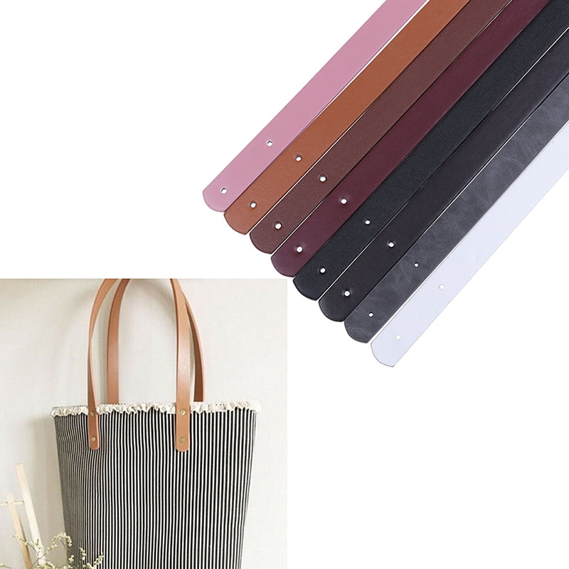 2Pc/Set PU Leather Tote Bag Strap Replacement for Handbag Detachable Handle*B Hq 