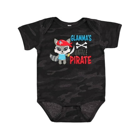 

Inktastic Glamma s Little Pirate Cute Raccoon with Sword Gift Baby Boy or Baby Girl Bodysuit