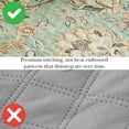 thumbnail image 6 of Southshore Fine Living, Inc. Oversized King Quilt Bedding Set 7-Pieces with Quilt, Pillow Shams, Euro Shams, 2 Throw Pillows, Boho Bedding Set for King / California King Beds, Jacobean Sage Green, 6 of 9
