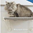 thumbnail image 3 of Cat Window Perch, Foldable Cat Hammock for Window, Stable Window Shelves for Indoor Cats, Set Includes 2 Pack of Window Stairs, 3 of 6