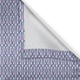 thumbnail image 6 of Ambesonne Purple Stripe Valance & Curtain, Chain Lines Vintage, 55"x30", Slate Blue Violet and White, 6 of 7