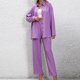 thumbnail image 1 of Puntoco Moda Mujer Casual Sólido Manga Larga Pantalones Largos Cuello Vuelto Blusas Conjuntos Liquidación Puntoco Puntoco-855, 1 of 6