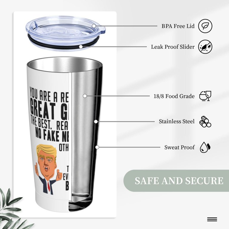 Best Grandpa Ever Tumbler 20Oz - Great Grandpa Trump Tumbler