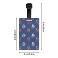 thumbnail image 4 of Luggage Tags for Suitcases, Navy Boat Leather Bag Luggage Tags ID Label Tags Privacy Protection Travel Bag Labels, 4 of 6