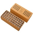 thumbnail image 2 of KLKCMS 40 Pieces Alphabet Stamps Cylinder Seal Set for Arts Craft Card Making Diary B, 2 of 9