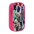 thumbnail image 2 of Terrifier Pencil Case Durable Pen Carrying Case Lightweight Pencil Bag Pouch Box Organizer Pencase Pink, 2 of 8