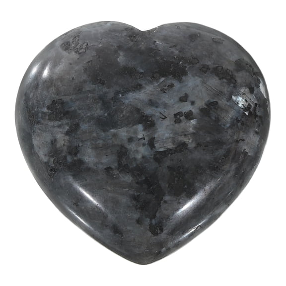 Uxcell Natural Heart Shaped Crystal Stone, 1.6 Inch Mini Polished Love Gemstone Crystal, Pocket Rock Engraved Worry Stones for Women Gifts Meditation, Labradorite