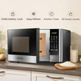 thumbnail image 4 of BLACK+DECKER 0.9 Cu.ft Countertop Microwave Oven in Stainless Steel, 4 of 8