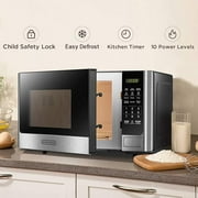 BLACK+DECKER 0.9 Cu.ft Countertop Microwave Oven in Stainless Steel