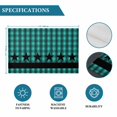 thumbnail image 6 of Teal Black Plaid Placemats Set of 8, Farmhouse Retro Star Abstract Checked Placemats for Dining Table, Place Mats for Kitchen Tabletop, Waterproof Wipeable Dining Table Mats Set, 6 of 9