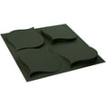 thumbnail image 6 of Ekena Millwork 19 5/8"W x 19 5/8"H Clover EnduraWall Decorative 3D Wall Panel, UltraCover Satin Hunt Club Green (Covers 2.67 Sq. Ft.), 6 of 6