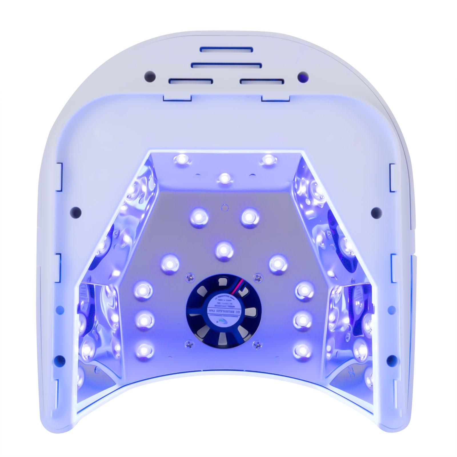 Miumaeov UV Led Nail Lamp Cordless, 72W UV Lights for Gel Nails with Fan, Rechargeable Nail Dryer with Portable Handle Perfect for Salon Home Nail Art (White)