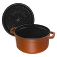 thumbnail image 3 of Staub Cast Iron 2.75-qt Round Cocotte - Burnt Orange, 3 of 7