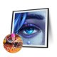 thumbnail image 2 of Cuadros Decorativos Kit de pintura de diamante 5D DIY Maquillaje de ojos brillante Pared de taladro redondo completo (A2065) Likrtyny embutido en tela, 2 of 6