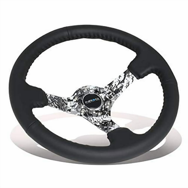 NRG Hydro Dipped Digital Camo Leather Steering Wheel RST-036DC-R + USPL STICKER