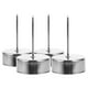 thumbnail image 4 of Juego de 4 candelabros metálicos con punta para velas, ideales para centros de mesa florales y decoración de pasteles., 4 of 7
