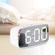 thumbnail image 5 of Reloj despertador LED uperficie de espejo, modo de repetición, escritorio moderno, de 2 niveles, reloj para dormitorio, , Espejo Baoblaze Reloj digital, 5 of 8