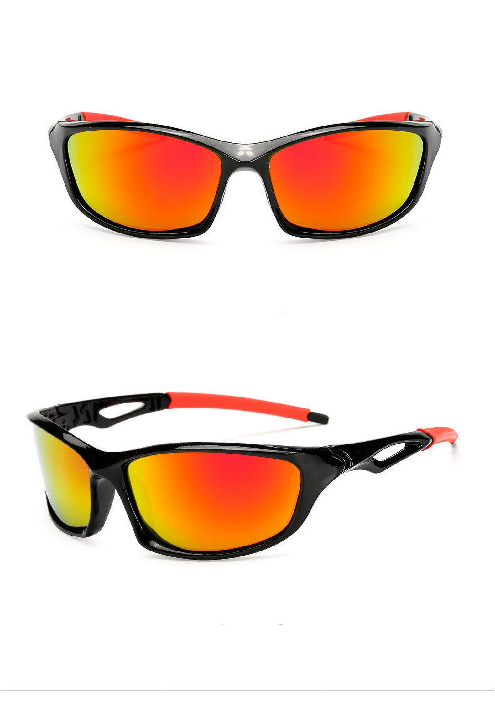 Polarized Sports Sunglasses for Men, UV400 Protection, PC Frame, Outdoor Riding Glasses, Cycling Eyewear