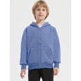 thumbnail image 3 of Chaqueta polar Rousytn unisex para niños y niñas con forro sherpa de 5 a 15 años, 3 of 8