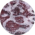 thumbnail image 1 of Ahgly Company Indoor Round Abstract Purple Abstract Area Rugs, 5' Round, 1 of 6