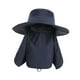 thumbnail image 3 of Sombrero plegable para el sol al aire libre, sombrero de pescador portátil para acampar, escalar y viajar. Azul marino, 3 of 9
