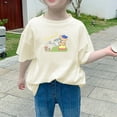 thumbnail image 3 of Generic Kid Boys Girls Cute Short Sleeve T-Shirts Casual Cotton Summer Tops Loose Crewneck Trendy Graphic Tees for 2-10 Years, 3 of 3